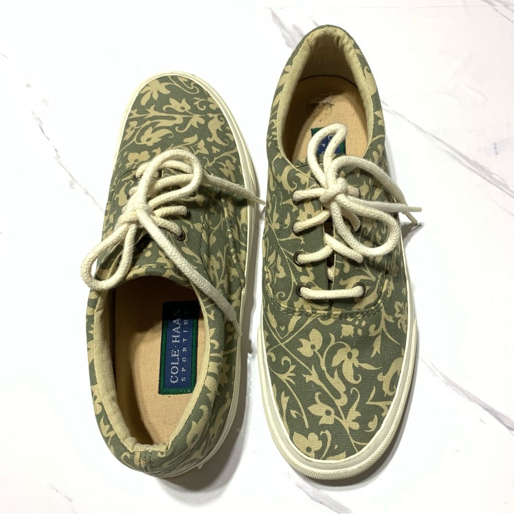 Cole Haan Green Floral Sneakers